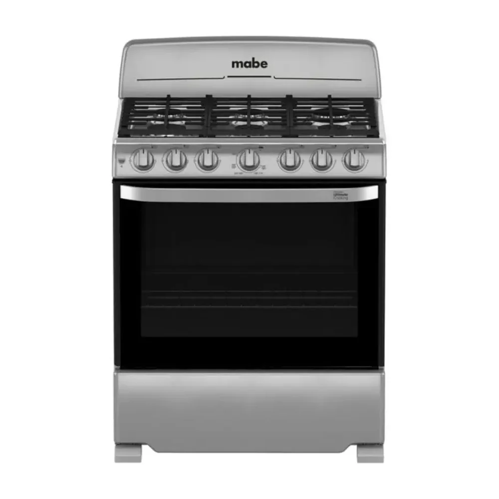 ESTUFA MABE A GAS 6Q 30" PLATA, CUBIERTA SELLADA