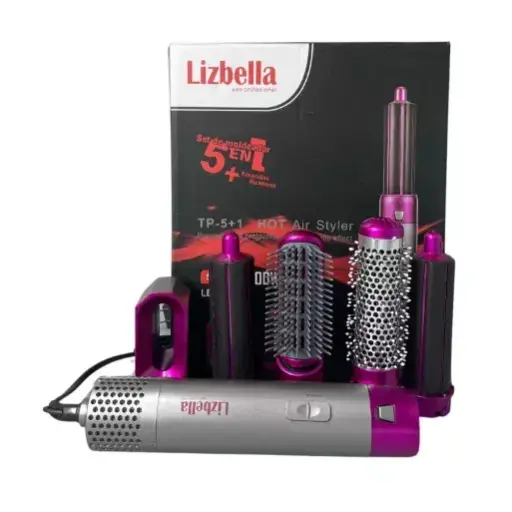 Cepillo secador 5 in 1 lizbella 1000w